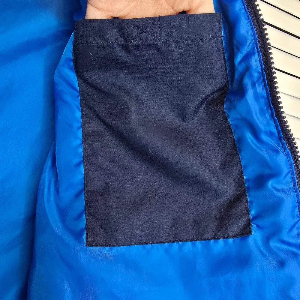 PACIFIC TRAIL Mens Puffer Vest Navy Blue Sz Large Lightweight Insulated Outdoors